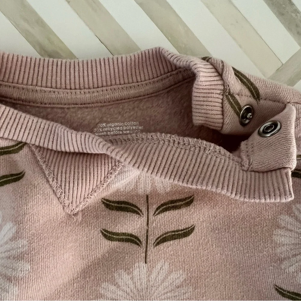LITTLE CO. Floral Dusty Rose Boho Bundle, 6mo